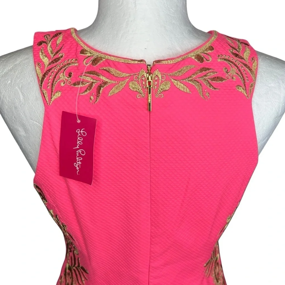 NEW Lily Pulitzer Tina Embroidered Shift Dress 2 Cruise Resort Old Money